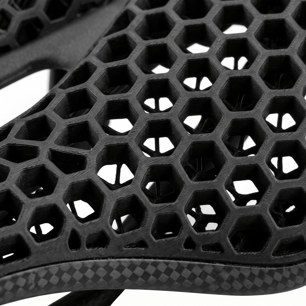 Selle de vélo carbone imprimée 3D ultra-légère 14 cm – route et VTT