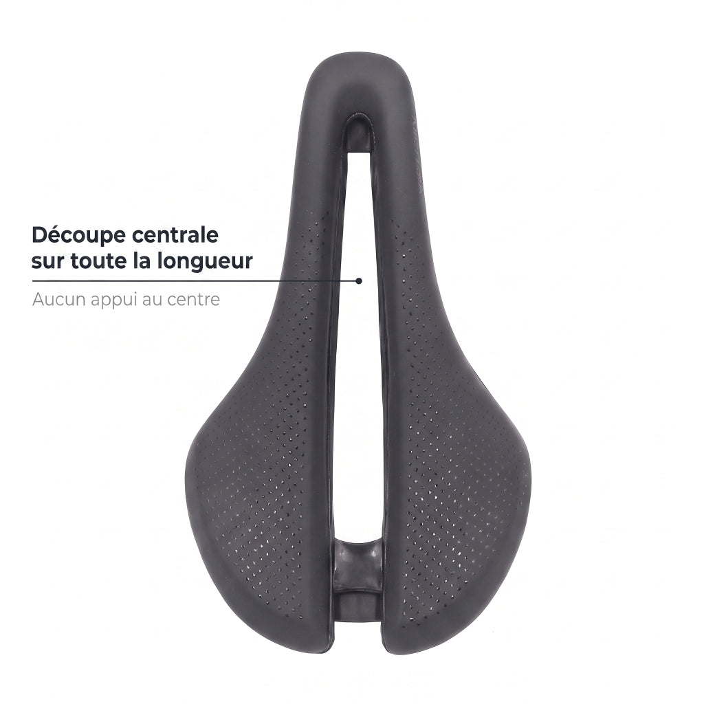 Selle de vélo route 14 cm avec feu arrière – triathlon, VTT et vélo de course