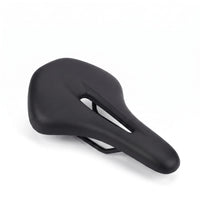 Selle de vélo en cuir PU 15,5 cm à canal central – route et VTT