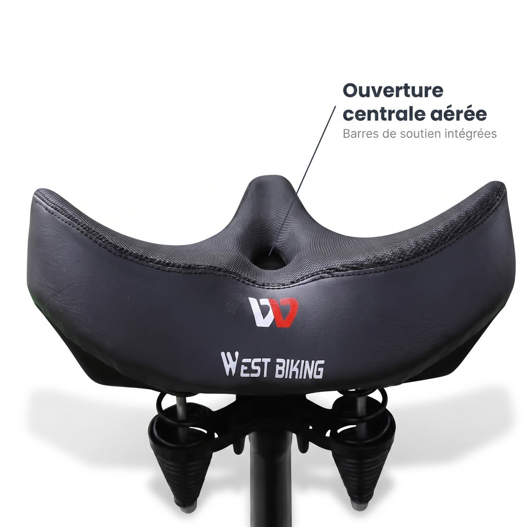 Selle de vélo confort extra large 26 cm – ville, VTT et vélo électrique
