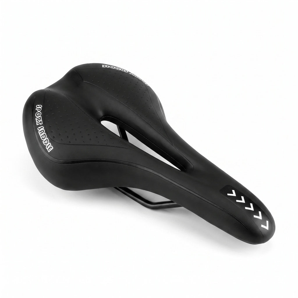 Selle de vélo confort 16 cm en gel à canal central – VTT, route et ville