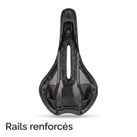 Selle de vélo confort 16 cm en gel à canal central – VTT, route et ville