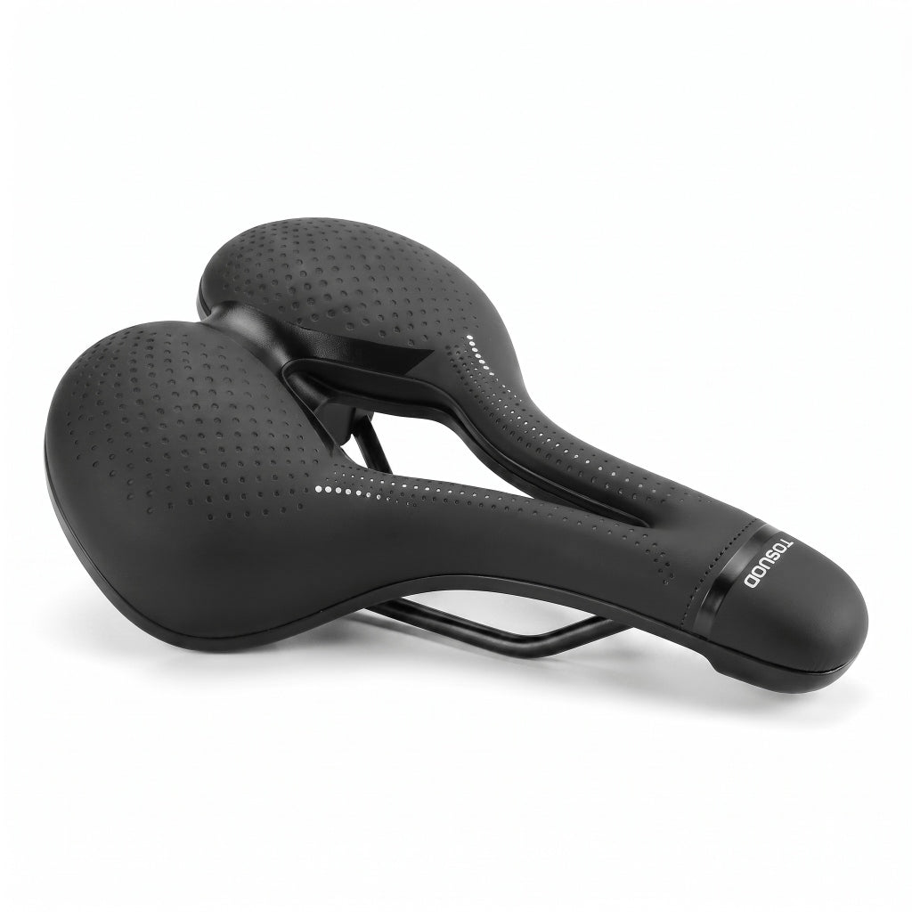 Selle de vélo confort large 17 cm à canal central – VTT et vélo de ville