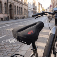 Housse de selle vélo électrique en silicone – large 26 cm, coussin épais