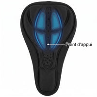 Housse de selle vélo en gel silicone 3D – coussin confort anti-douleur