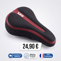 Housse de selle vélo en gel – ajustable, pour vélo d'appartement et de ville