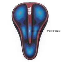 Housse de selle vélo en gel – ajustable, pour vélo d'appartement et de ville