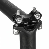 Tige de Selle Carbone Ultra-Légère (200g) - VTT & Route - Noir Mat