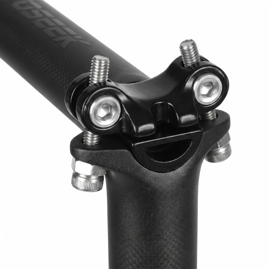 Tige de Selle Carbone Ultra-Légère (200g) - VTT & Route - Noir Mat