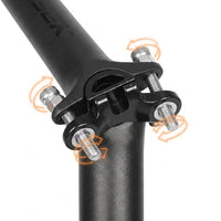 Tige de Selle Carbone Ultra-Légère (200g) - VTT & Route - Noir Mat