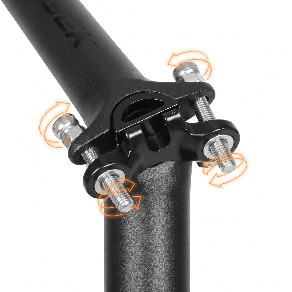 Tige de Selle Carbone Ultra-Légère (200g) - VTT & Route - Noir Mat