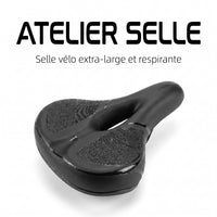 Selle de vélo confort ultra large 25,5 cm avec suspension – VTT, ville et vélo électrique
