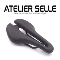 Selle de vélo route 14 cm avec feu arrière – triathlon, VTT et vélo de course