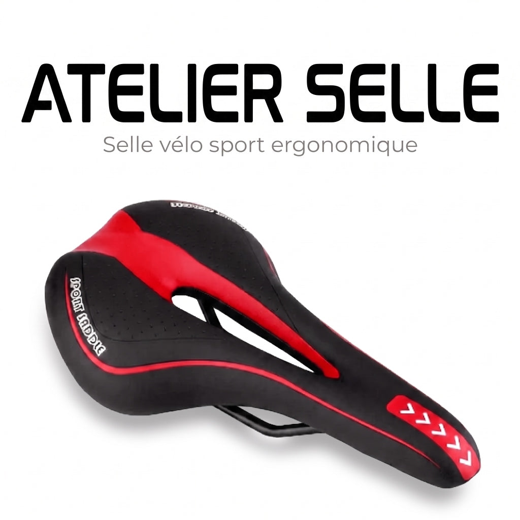 Selle de vélo confort 16 cm en gel à canal central – VTT, route et ville