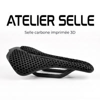 Selle de vélo carbone imprimée 3D ultra-légère 14 cm – route et VTT