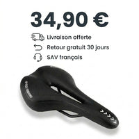 Selle de vélo confort 16 cm en gel à canal central – VTT, route et ville