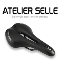Selle de vélo confort 16 cm en gel à canal central – VTT, route et ville
