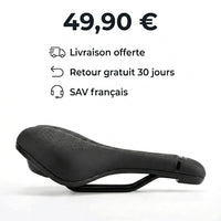 Selle de vélo confort large 17 cm à canal central – VTT et vélo de ville